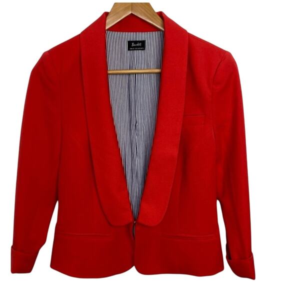 Bardot Women's Bilson Red Cropped Blazer Size 10 NWT - Picture 1 of 8